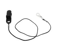 minkissy Cordino Antivento per Apparecchi Acustici Nero in Nylon e Silicone con Clip Portatile, Leggero e Facile da Installare, per Utilizzo Quotidiano e Attività All'aperto