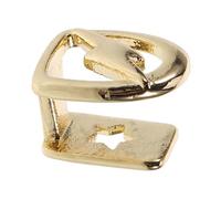 minkissy Decorazione dei Denti d'oro Ciondolo dei Denti Finto Cerchio per Il Naso Dispenser Porta Stuzzicadenti Finto Anello Naso Bocca Finta Anelli Naso a Clip Rame Golden