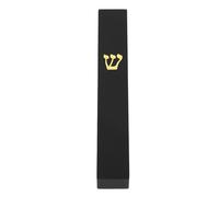 minkissy Decorazione Mezuzah in Resina Nera per Porta Pergamena Ebraica, Custodia Resistente alle Intemperie Kit Installazione, Complemento per Arredamento Casa Ebraica su Stipiti e