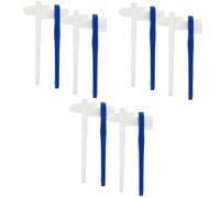 minkissy Dentiera Finta Lulitore Denti Manuale 12 Pz Finto Spazzolino a Doppia Testa Spazzolini Per Finti Spazzole Per Apparecchio Per Spazzolino Comodo Spazzolino Per Protesi Setole Portatile