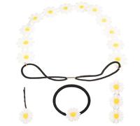 minkissy Di Fiori Di Margherita Sfusa 4 Pezzi Accessori Per Per Ragazze Fasce Per Con Margherita Per Donne Elastici Per Con Margherita Corone Di Margherita Per Donne