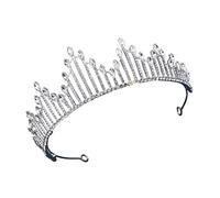 minkissy Di Strass Gioielli Sposa Elegante Decorazioni Per Matrimoni D'epoca Femmina Copricapo Da Sposa Per Matrimonio Delicato Fascia Per Ragazze Copricapo Nuziale Silver