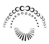 minkissy Distanziatori Per Orecchie Kit Di Espansori Auricolari Tappi Per Tunnel Auricolari Dilatatori Per Setto Nasale Realizzati in Materiali Di Comodi e Facili Da Usare