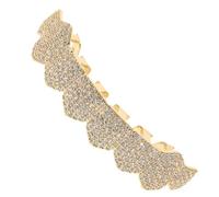 minkissy d'oro Copertura del Griglia Colore Costume del Cosplay Cristalli Cantante Rap Decorativi Salto Mancare Nero Copertina Rame Golden