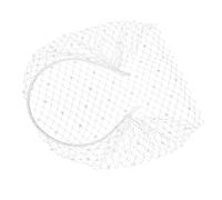 minkissy Elegante Copricapo Da Sposa Con Velo E Fascia Per in Rete Per Donne Accessori Da Sposa Con Strass Per La Sposa