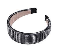minkissy Elegante Fascia Per Con Strass Da Donna - Fascia Larga Con Glitter E Vestibilità Comoda Per Tutti I Giorni E Le Feste