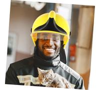 minkissy Elmetto di Ruolo Accessorio Costume Cappello Vigile del Decorativo Giallo Per Performance e