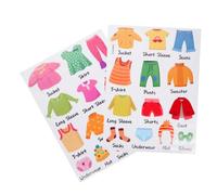 minkissy Etichette Adesive per Armadio con Abbigliamento Rimuovibili e Facili Applicare su Superfici Lisce per Organizzare e Insegnare Ordinare Vestiti