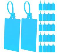 minkissy Etichette per Spedizione in Plastica Blu 5,8x100mm Set da 100 Pezzi Cavo per Etichettatura Logistica e Bagagli Resistente e Facile da Identificare per Imballaggio e Gestione Merci