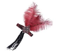 minkissy fascia di fasce per nappato flapper colorato annata accessori ruggenti anni '20 per donna 1920 accessori donna Fascia anni '20 animale domestico
