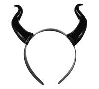 minkissy Fascia per Capelli di Halloween, Accessori Gotici per Capelli, Copricapo con Corno da Diavolo, Fascia con Corno di Bue per Carnevale, Festa a Tema Strega E Cosplay.