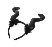 minkissy Fascia Per Capelli in Corno Di Bue Accessorio Per Cosplay Cerchietto Per Halloween Corno Del Diavolo Facile Da Usare e Comodo Da Indossare