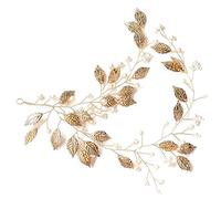 minkissy Fascia Per Con Foglia Dorata Copricapo Da Donna Accessorio Per Da Sposa