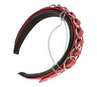 minkissy Fascia Per Gotica Fascia Per Alla Moda Punk Con Croce E Dettaglio A Catena Elegante Gioiello Gotico Per Le Donne