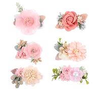 minkissy Fermaglio Per A Forma Di Fiore Per Donne Confezione Da 6 Accessori Per Per Ragazze Design Senza Fermagli Per Per Un Look Elegante