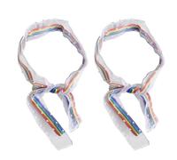 minkissy Fermaglio Per Arcobaleno Accessori Per Da Bambina 2 Pezzi Cerchietto Per Da Donna in Rete E Pizzo Per La Vita Quotidiana