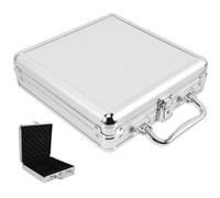 minkissy Fiches Da Poker in Capacità Custodia Per Carte Da Poker Scatola Stoccaggio Portatile Maniglia e Fibbia Sicurezza