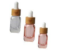 minkissy Flaconi Compatti 3 Pezzi Flaconi Contagocce Ricaricabili in Da Viaggio Sicuri Per Cosmetici