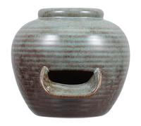 minkissy Fontana d Acqua in Ceramica Dipinta a Mano Cascata a Forma a U, Design Estetico e Versatile per Acquari e Zen Interni