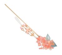 minkissy Forcina Per Capelli in Fiore Di Perle Forcina Antica Nappa Lunga Bacchette Per Capelli Vintage Rosa Pendente