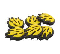 minkissy Forma Ammortizzatore Giallo da Pezzi Silicone a 6 in Tennis | Antivibrante per Racchetta, Leggero e Portatile, Accessorio da Tennis per Uso Semplice e Pratico