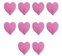 minkissy Ganci Autoadesivi a Forma di Cuore in Ferro 10 Pezzi, Ganci Portaoggetti da Parete senza Foratura, per Cucina, Bagno e Organizzazione Domestica