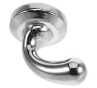 minkissy Gancio da Bagno in Metallo, a Parete, Singolo, Argento | Lega di Alluminio, Finitura Liscia e Contemporanea, per Spugne da Bagno e Palline Luffa