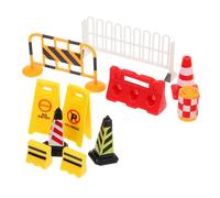 minkissy Giocattoli Segnali Stradali per ABS e Coni di Traffico Educativi Gioco di Simulazione per Sviluppo Abilità Motorie e Cognizione Compatibile con Altri Giochi Didattici