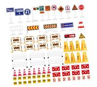 minkissy Giocattoli Segnali Stradali per Modelli Traffico Colorati e Realistici Educativi per Sicurezza e Regole Stradali Adatti e Giochi di Gruppo
