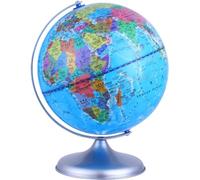 minkissy Globo Geografico Educativo da 20 Cm Base Stabile, Decorazione per Scrivania e Artigianato da Tavolo, Globo Terrestre Didattico e Studenti, Decorazione Ufficio e Casa