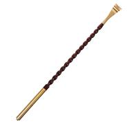 minkissy Grattaschiena in Legno Manico in Ottone Leggero e Portatile, Strumento per Sollievo dal Prurito e Massaggio Rilassante a Casa