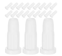 minkissy Inserti per Prese Ruote Culla 50 Pezzi in Plastica Bianca 33X16 MM Manicotti per Attacco Stelo Sedie e Mobili Protezione Pavimento e Stabilità per Camerette