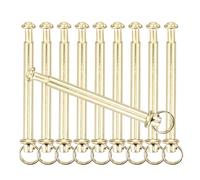 minkissy Kit 10 Set Rivetti e Dadi per Albero Ventilatore Pieghevole in Ferro, Accessori di Riparazione Professionali per Ventagli Portatili, Kit Leggero e Facile da Installare