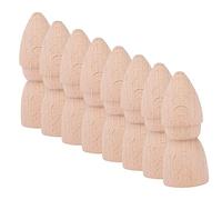 minkissy Legno Non Finite 8 per da Te Mini Figure Incompiute per Decorazioni Creative Adatte Studenti per Progetti Artigianali