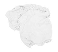 minkissy Lenzuolo da Massaggio con Foro Viso Bianco 70x190 Cm Copriletto Lavabile Riutilizzabile con Fascia Elastica per Lettino Spa Estetica e Centro Estetico