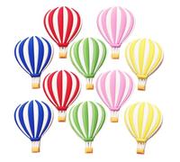 minkissy Magneti per Frigorifero a Forma di Mongolfiera Colorata 10 Pezzi in Resina Sintetica Decorativi e Strumento Educativo per Frigorifero e Lavagna Bianca in Classe