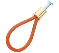 minkissy Maniglia in Cuoio Arancione Corda Vintage per Mobili e Armadi, Resistente e Anturale, per Cucina e Bagno, Design Semplice e Raffinato