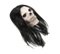 minkissy Maschera da Teschio Intera in Lattice Flessibile per Adulti e Adolescenti, Copricapo Traspirante e Dettagliato per Halloween, Cosplay, Feste a Tema e Escape Room