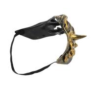 minkissy Maschera Samurai Demonio Rosso Unisex per Cosplay Halloween e Feste Tema Design Accattivante e Resistente per Performance e Celebrazioni