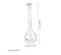 minkissy Matraccio Volumetrico Chimico in Resistente per Graduata Portatile per Misurazioni Accurate in Biologia e Ricerca Medica