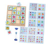 minkissy Memoria con Blocchi Frutta Colorati da Carte Educativo per Sviluppo Cognitivo e Allenamento Mentale