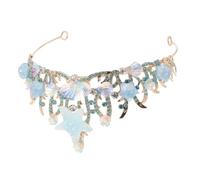 minkissy Mermaid Princess Tiara For Women di con Conchiglie e Stella Accessori Sposa Leggeri e Artigianali per Matrimonio Compleanno e Cosplay