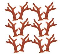 minkissy Mini Cerchietto Con Corna Di Cervo 100 Pezzi Forcine Per Con Corna Di Cervo Floccate Per Copricapo E Feste in Maschera Di Carnevale
