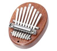 minkissy Mini Kalimba Pianoforte a Dita Portatile in Legno Compatto 8 Tasti per Principianti Ragazzo Ragazza Regalo Strumento Musicale Piccolo per Pratica e Decorazione