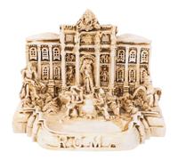 minkissy Miniatura Fontana di Trevi in Resina Resistente e Design Artistico Elegante Decorazione da Tavolo per Casa e Regalo di Roma