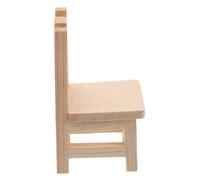 minkissy Miniature Wood Stool For Dollhouse Small Natural Wood Stool For Tiny Furniture Collectors And DIY Crafts Kitchen Bedroom And Outdoor Garden Decoration