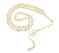 minkissy Muslim Tasbih Rosary 99 Perline, Acrilico Giallo, Classico, Leggero e Portatile, per Riflessione e Moschea, Regalo per Donne Musulmane