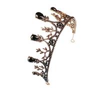 minkissy Nuziale Da Sposa Tiara Delle Fate Diadema Nuziale Black