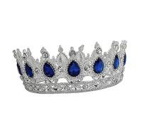 minkissy Nuziale in Argento Di Squisito Copricapo Da Sposa Copricapo Alla Moda Per Abito Da Sposa