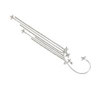 minkissy Orecchini a stella a cinque punte orecchini pentagramma orecchini per ragazze orecchini delle ragazze fermaglio per l'orecchio gioielli per le orecchie rame Silver